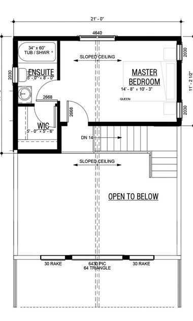 Berg Lake DO2 Loft Floor Plan