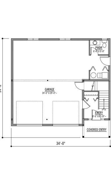 Tacheeda Lake Garage Floor Plan